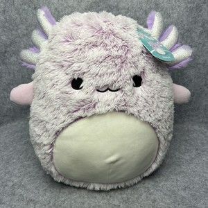Squishmallow 12" Monica Axolotl Soft Purple FuzzAmallow Sea Life Plush Fuzzy